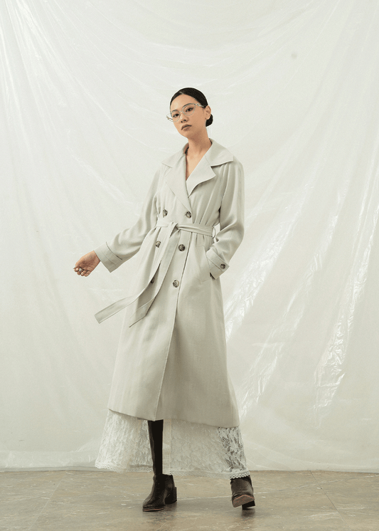 White Capucine Trench Coat