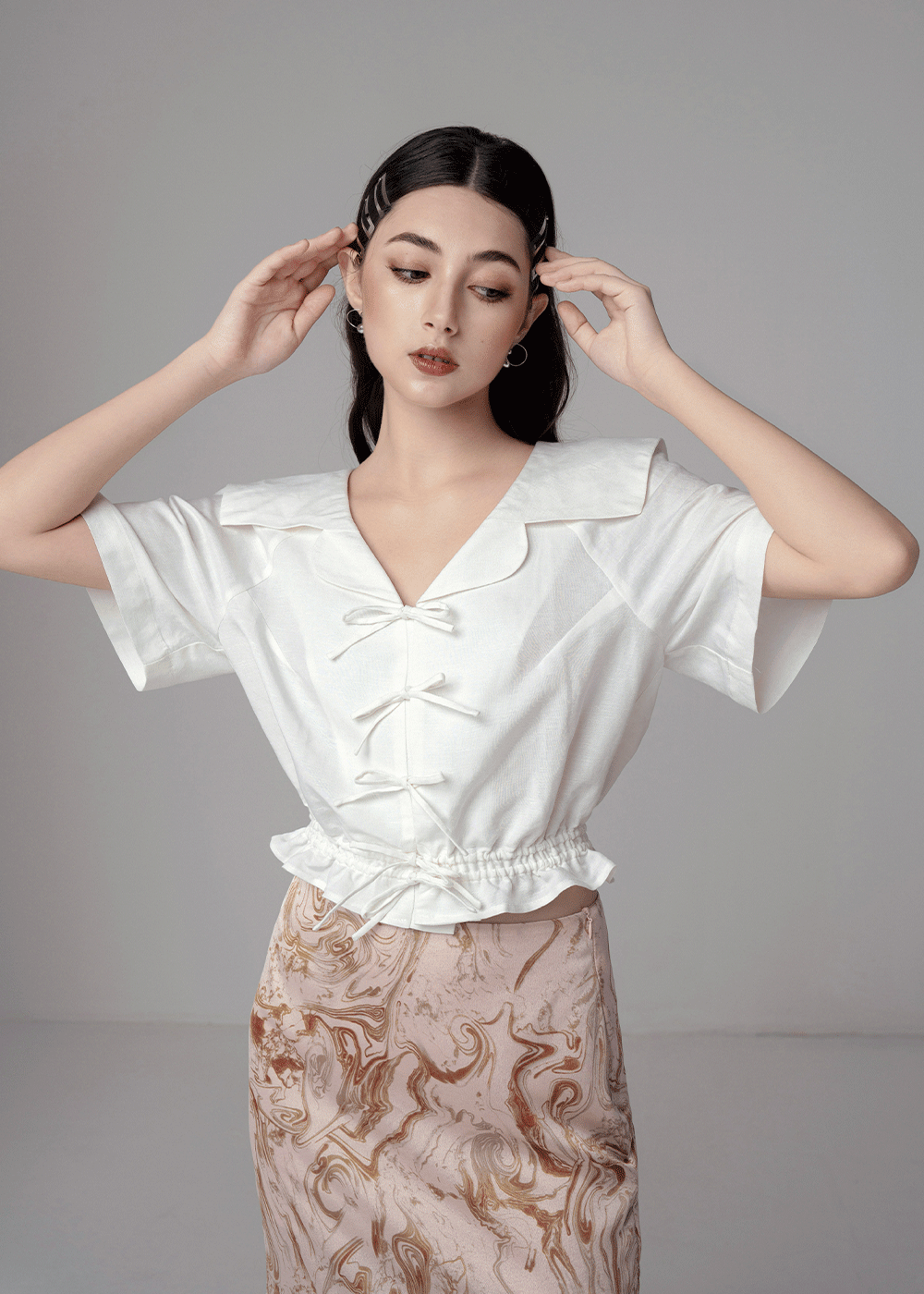 Elle Linen Top